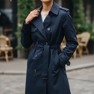 NWT London Fog Black Women’s Trench Coat Sixe XL